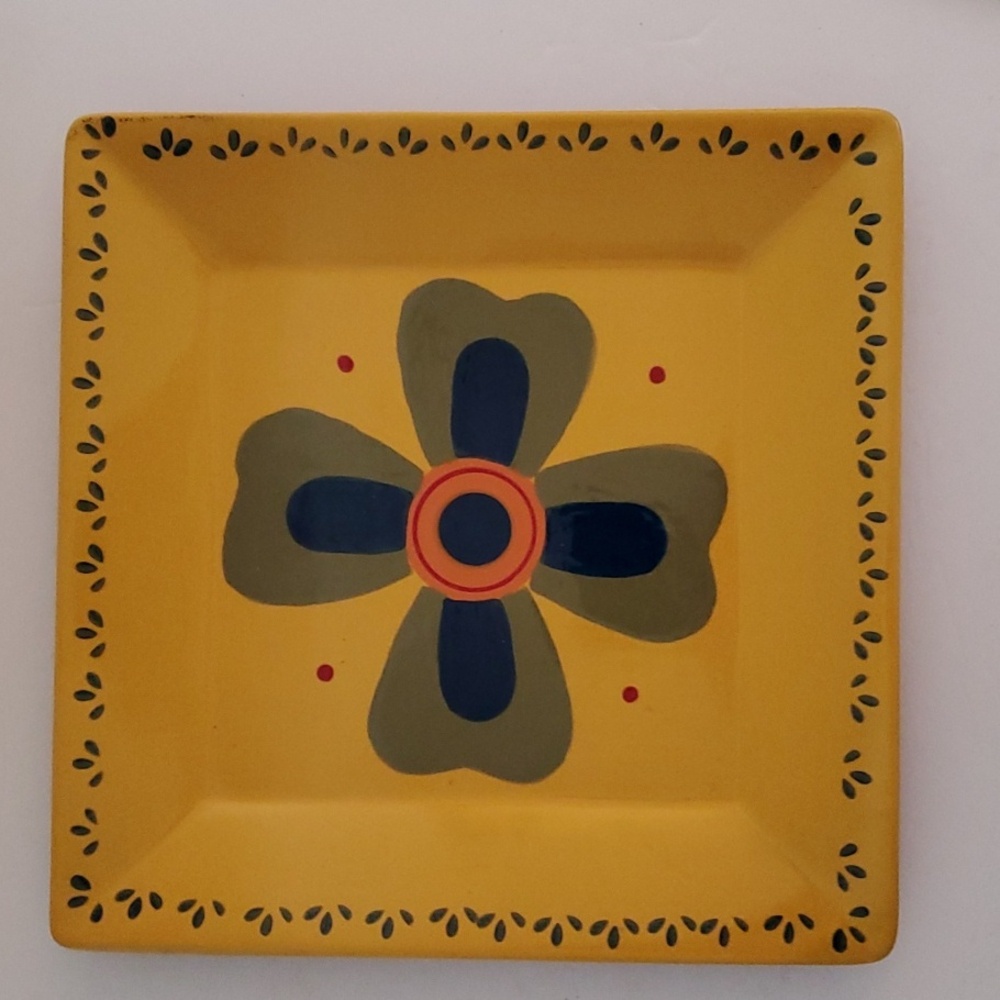 BAJA 9" Square Bright Yellow Dish